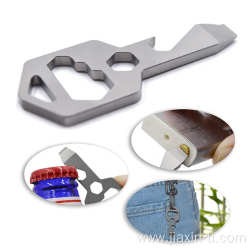 titanium key chain multi tool with cnc machining